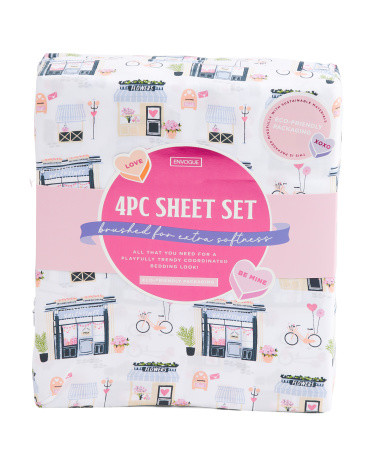 Valentine's Day Flower Shop Sheet Set | TJ Maxx