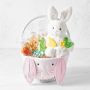 Williams Sonoma x Pottery Barn Kids Gingham Bunny Face Filled Easter Basket | Williams-Sonoma