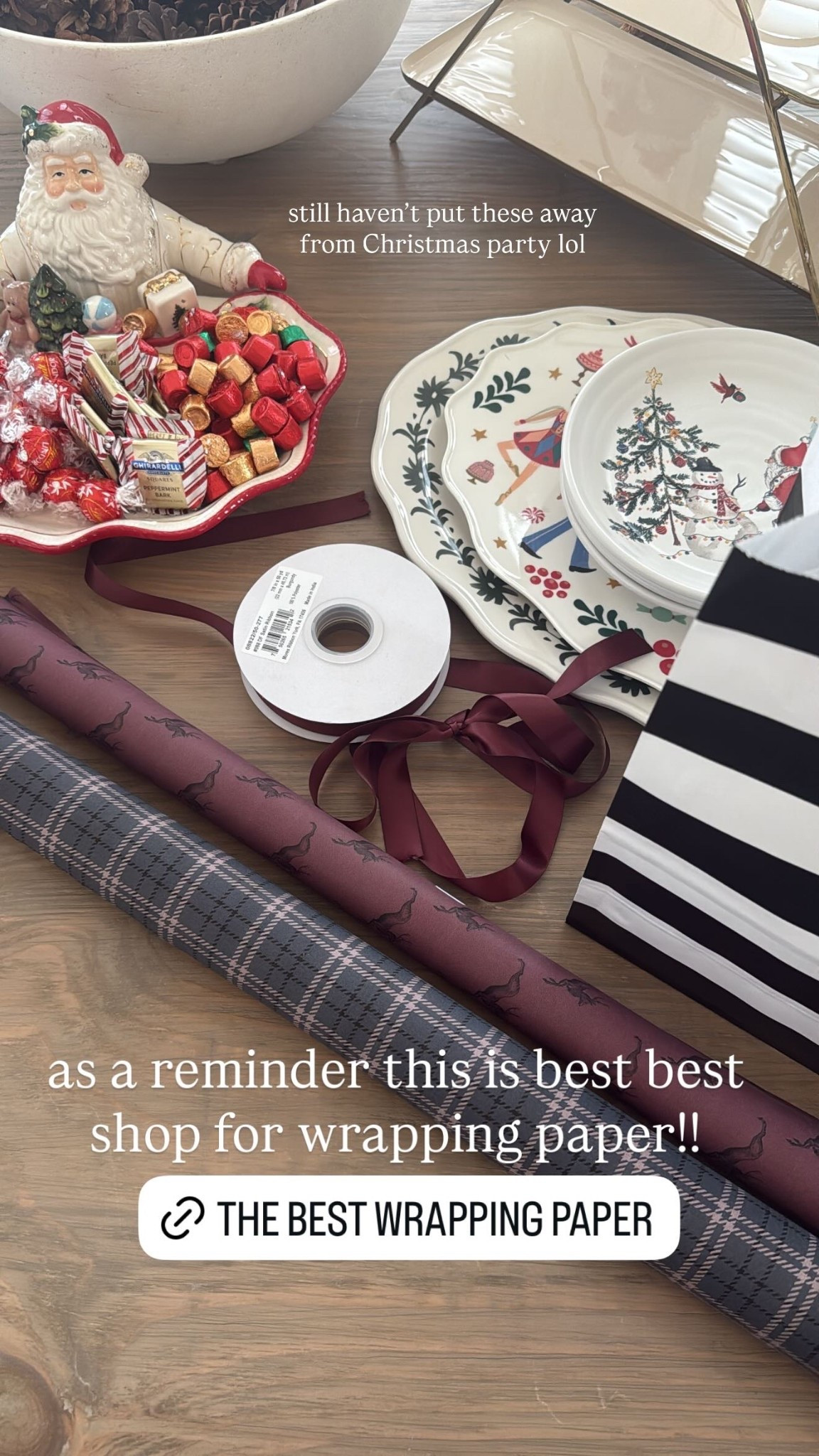 as a reminder this is best best shop for wrapping paper!! still haven’t put these away from Christmas party lol