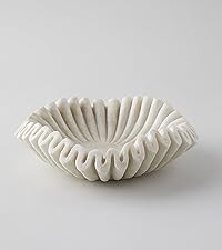 Marble Bowl Fruit Bowl, Stone Bowl Decorative Bowl Decorative Trays Marble Fruit Bowl Marble Ruff... | Amazon (US)