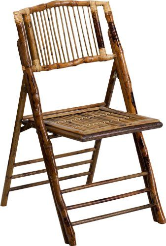 Flash Furniture American Champion Bamboo Folding Chair | Amazon (US)