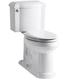 KOHLER Devonshire 2-piece 1.28 GPF Single Flush Elongated Toilet with AquaPiston Flush Technology... | The Home Depot