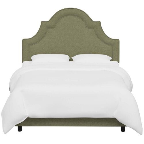 Kennedy Arched Bed, Textured Linen | One Kings Lane