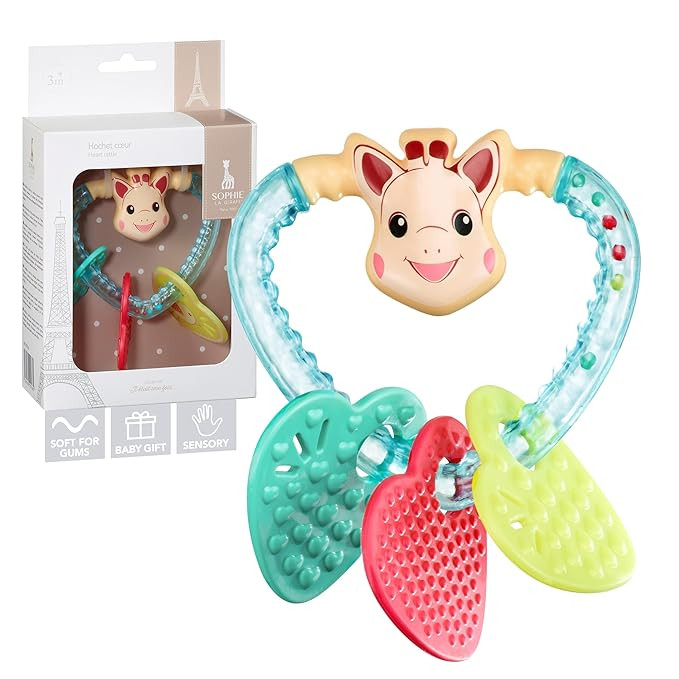 Sophie la Girafe | Heart Rattle | Light & Easy to Grasp | Awaken All 5 Senses | Amazon (US)