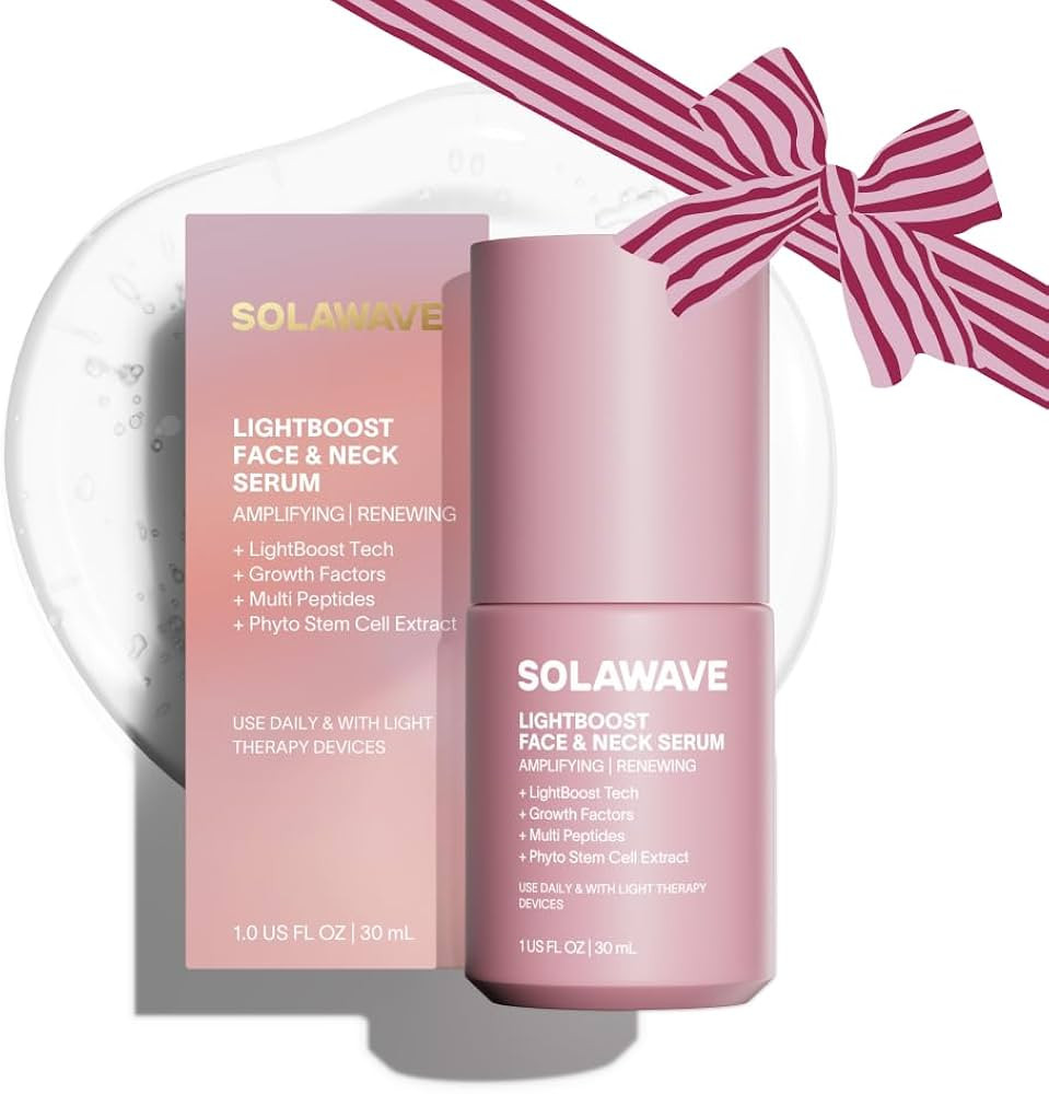 Solawave LightBoost Red Light Therapy Serum for Face & Neck | Enhances Beauty Wand & Microcurrent... | Amazon (US)