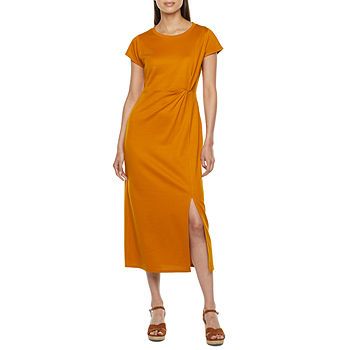 Liz Claiborne Short Sleeve Maxi Dress | JCPenney