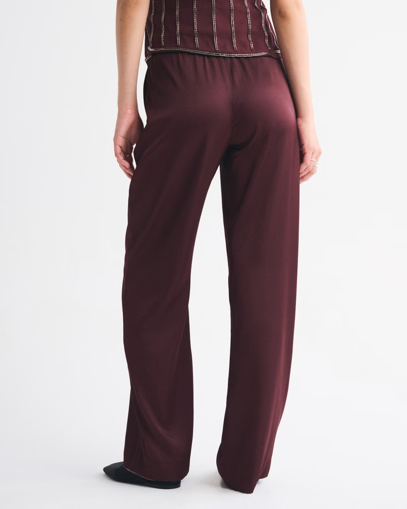 Women's Satin Pull-On Pant | Women's New Arrivals | Abercrombie.com | Abercrombie & Fitch (US)