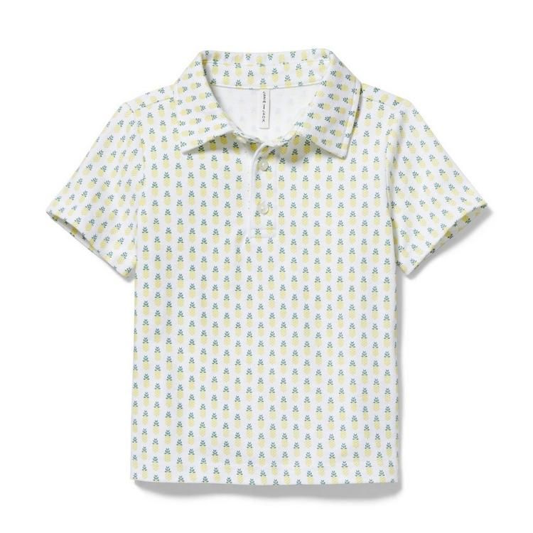 Pineapple Jersey Polo | Janie and Jack