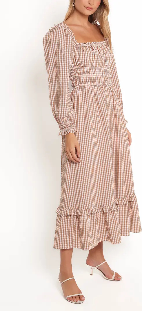 Petal & Pup Torrie Shirred Long Sleeve Maxi Dress | Nordstrom | Nordstrom