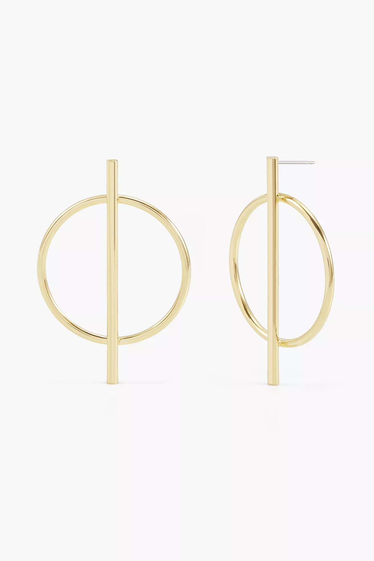 Brook & York Long Bar Hoop Earrings | Anthropologie (US)