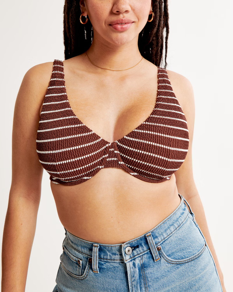 Curve Love High Apex Underwire Bikini Top | Abercrombie & Fitch (US)
