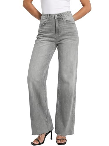 BlueMoment Wide Leg Jeans for Women Trendy High Waist Stretchy Baggy Jeans Soft Denim Loose Fit B... | Amazon (US)