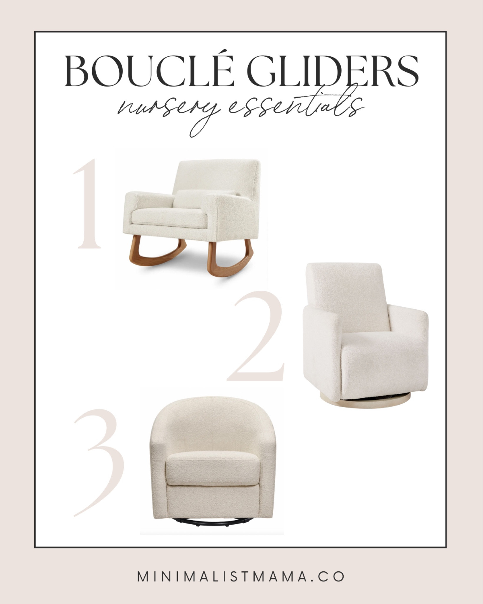 Boucle nursery chairs - nursery glider - baby boy nursery - baby girl nursery - nursery chair 

#LTKbump #LTKfamily #LTKbaby