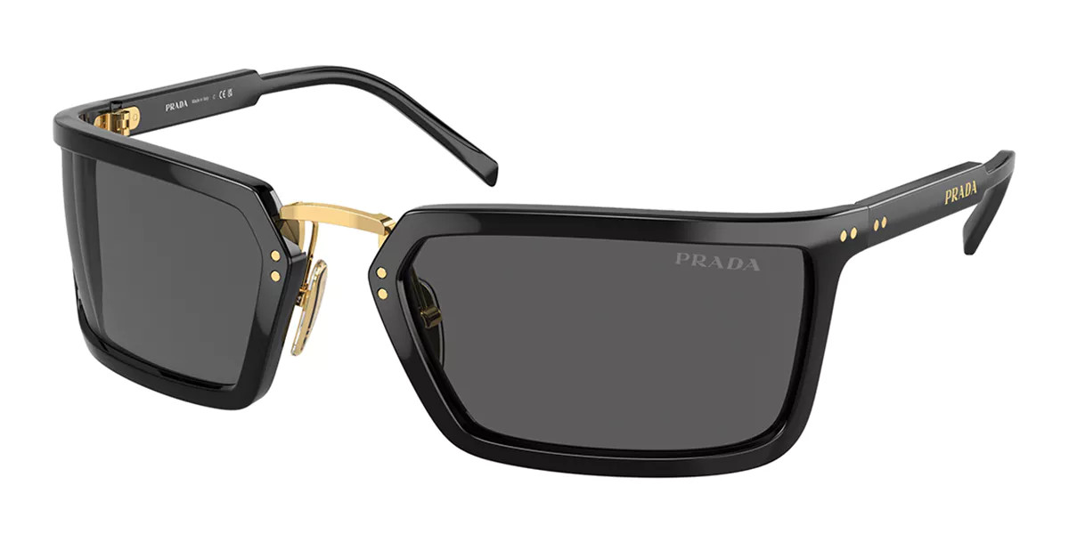 Prada PR A11S 1AB5S0 Men's Sunglasses Black Size 62 | SmartBuyGlasses Global