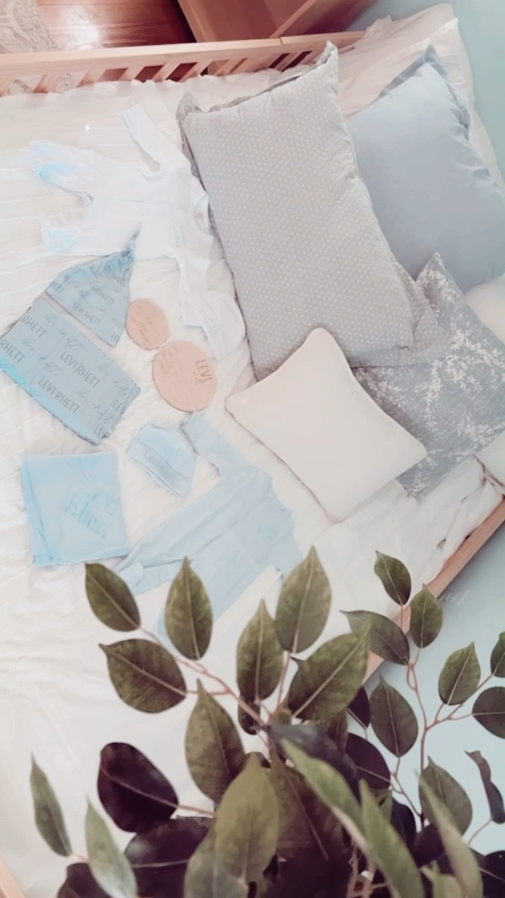 It’s a happy happy Friday indeed when the sweetest mail 📬 comes in for sweet baby Levi Rhett on the way🤰🥰 - his monogrammed hospital/coming home outfits, hats & blanket and little nameplates, too!!! 👶🏼🩵 You forget how TINY newborn babies are 🥹, and opening these little outfits and pieces brought me so much joy and excitement for what’s to come ahead!!!🤱 #babynumbertwoontheway 

I love you, my baby!! What a precious gift from Jesus it is to carry life in my womb!!🤰🥹🌱👶🏼🩵

First off, we love love LOVE this adorable monogrammed swaddle, hat & name/birth stats plate (for the hospital 🏥 ) we got from @cadenlane !! 🩵 Can’t believe we will have our second baby boy here in our arms so soon!!! 🤱👶🏼 #cantwaittomeetyou 

And this sweet whittle hospital 🏥 outfit (& matching blankie 🥹) from @skcreationss for Levi Rhett is almost identical to what Judson wore when he was first born 🤱 - and this just melts my heart!!!! 👶🏼🩵 So excited for all the sweet heavenly newborn snuggles!! 🥰 

And Levi Rhett’s matching “little brother” outfit and hat will go perfectly with Judson’s “big brother” outfit (I’ll link that for y’all too 🔗)!!! I am so excited to raise brother besties 🥹 and I still can’t believe Jesus has given me my two SONS first - such an immense privilege and gift!! 🩵 #brotherbesties 

ALSO, my sweet hubby got me these maternity/postpartum/breastfeeding 🤱 friendly @lakepajamas and robe (to wear at the hospital 🏥!!) as my anniversary gift 🎁- and I’m obsessed!! 🥹🩵 My sisters got me a pair for Christmas and I have worn them non-stop (soooo buttery soft 🫶🏽☁️) … so I’m so excited to have another pair just in time for little Levi Rhett to be here!! 👶🏼🥰 #nestingmode 

I linked all of these for y’all over on my LTKit shop 🔗 - so make sure to head on over and follow me there if you haven’t already - where I’m sharing all things baby, home, motherhood, pregnancy, lifestyle, and more!! 🛍️✨ #newbornoutfits #hospitaloutfits #newbornbaby #cominghomeoutfits #babycominghomeoutfits

#LTKbump #LTKfamily #LTKbaby
