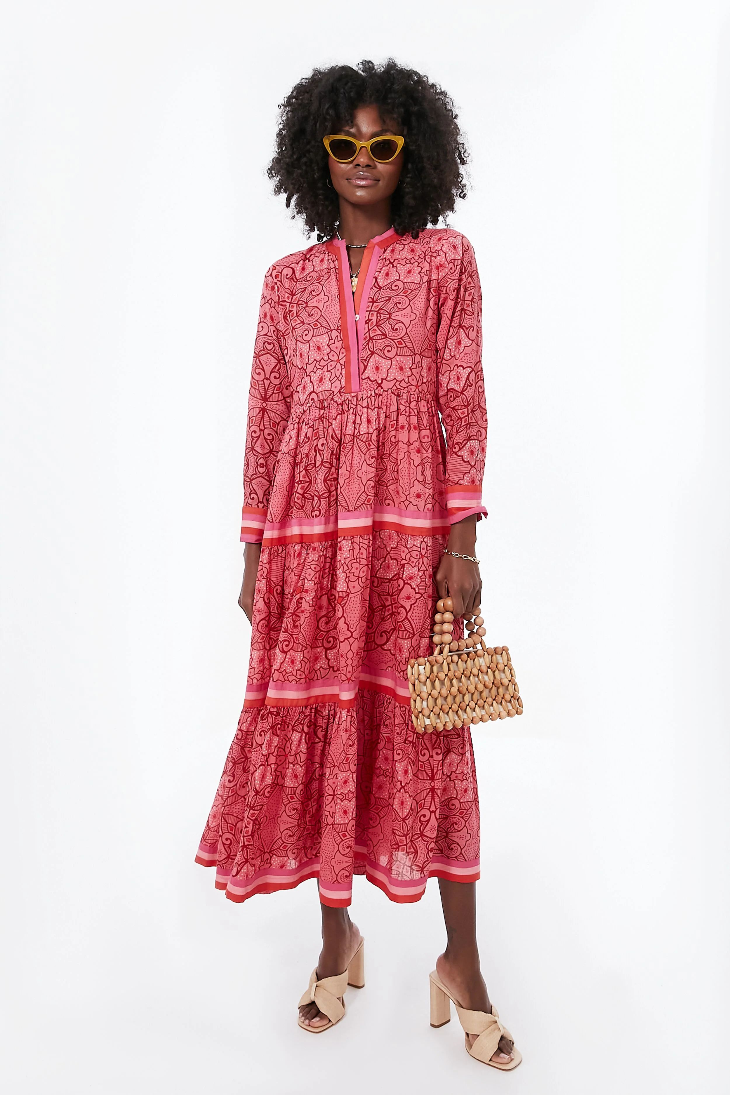 Exclusive Pink Floral Diwali Dress | Tuckernuck (US)