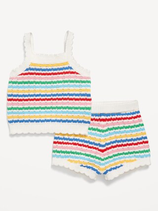 Crochet-Knit Cami Top and Shorts Set for Baby | Old Navy (US)