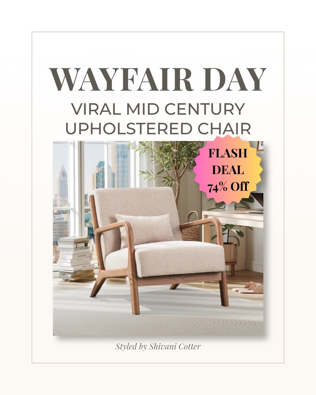 Everyone wants it and it’s finally on sale! This chair looks beautiful and almost any home, and it’s oversized for extra comfort! It’s a neutral simplicity makes it work with almost every style of furniture, too! Whether farmhouse, modern, contemporary, or even minimalist. You want this beautiful upholstered chair to accent any space. ￼

#LTKHome #LTKSaleAlert