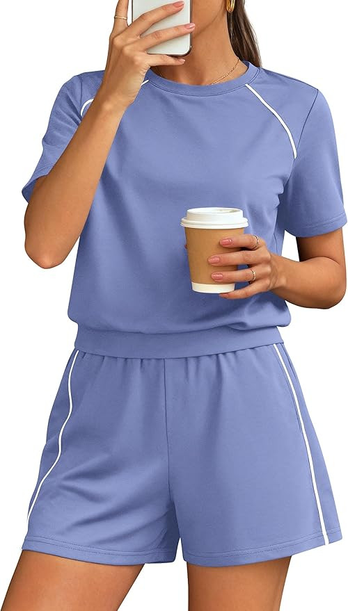 PRETTYGARDEN Shorts Sets Women 2 Piece Outfits Summer 2026 Matching Workout Athletic Clothing Cas... | Amazon (US)