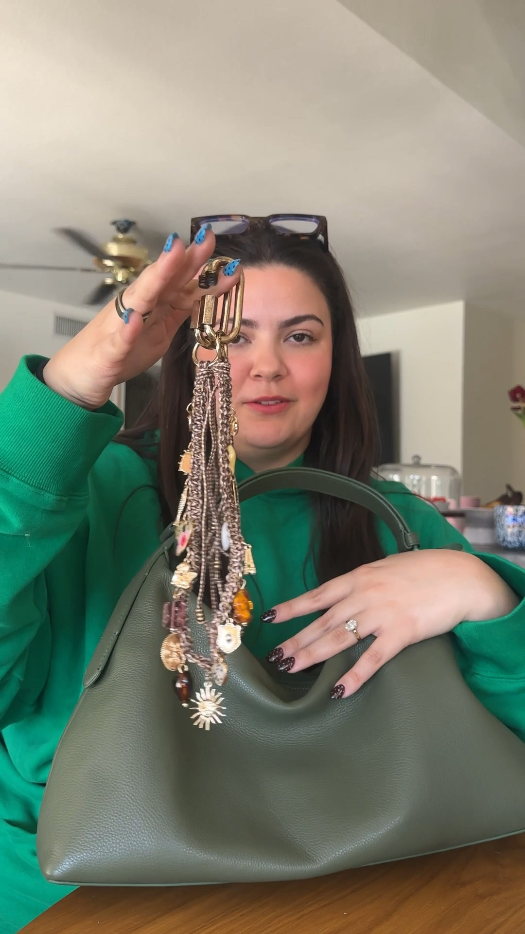 As soon as I saw this Vera Bradley Marcelle purse, I had a vision for some cute ways to accessorize it! I wanted to stick to a more neutral bag charm so the bag could have a lot of versatility, but I added in the scarf for a little pop of color! Still deciding on how to tie the scarf, so please give me all of the suggestions!! 🫶💖  #verabradley #bagcharms #pursetok 

#LTKStyleTip #LTKItBag