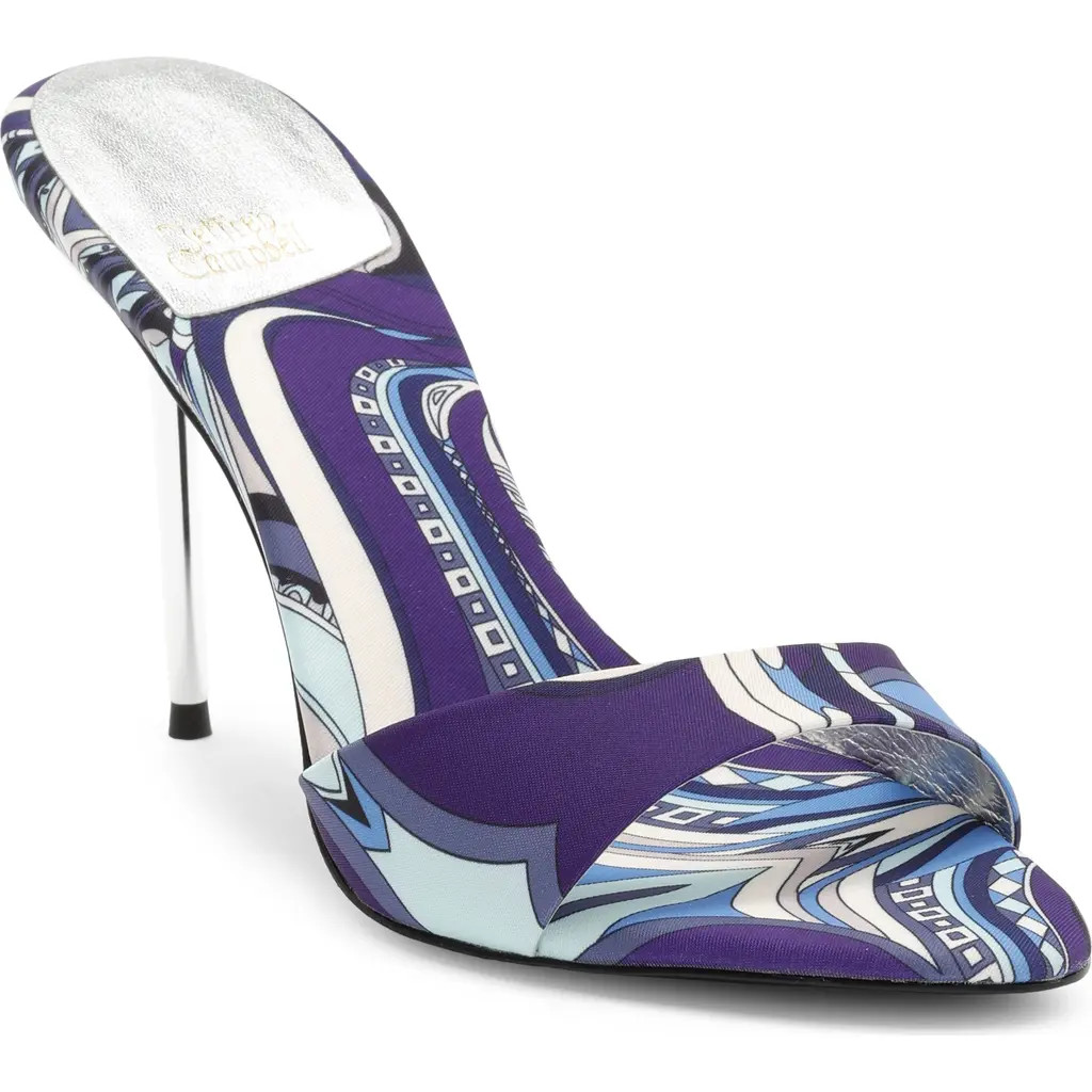 Jeffrey Campbell Ce-Soire Slide Sandal in Blue Multi at Nordstrom, Size 8 | Nordstrom