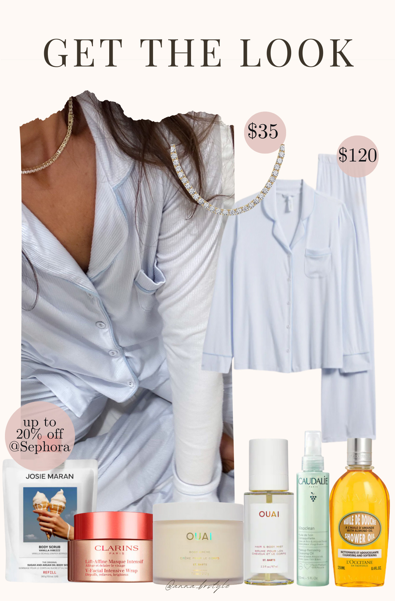 Get the look, pj set, pajama, night time routine, skincare routine, skims pj set  

 #LTKFindsUnder50 #LTKFindsUnder100