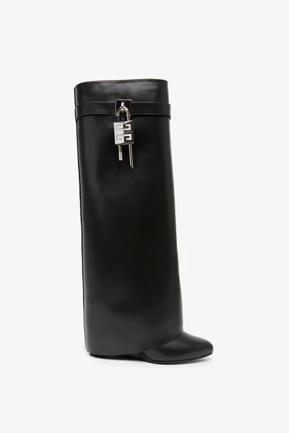 Shark lock leather pant boots | Shop Savannahs (US)