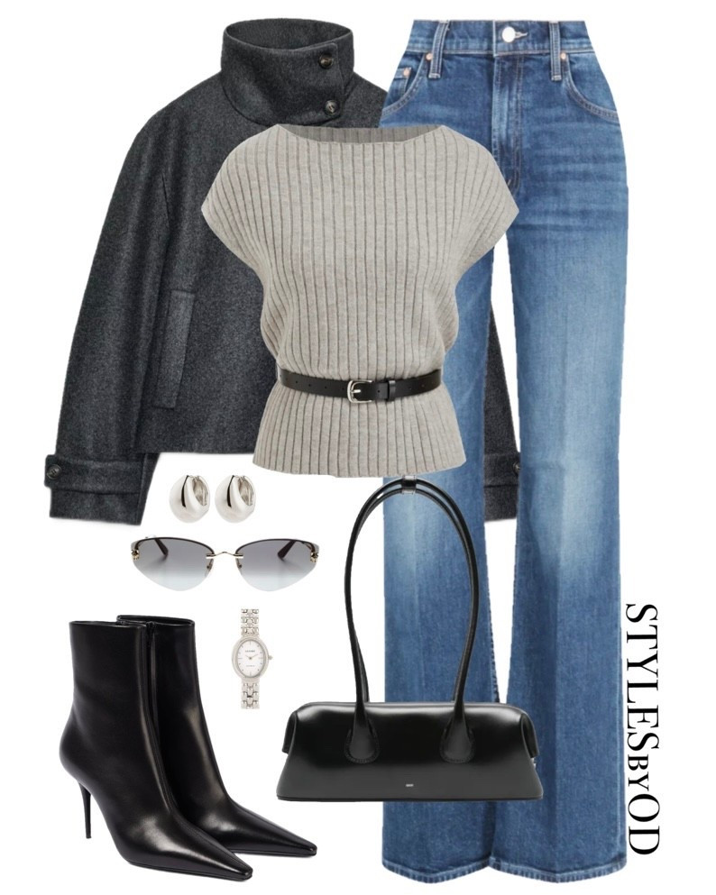 ELEVATED GREY & DENIM🩶🏙️
If you're looking to break away from warm neutrals, this cool-toned grey and denim combination is the answer. It’s the perfect minimalist outfit and shows how to elevate standard denim with structured grey layers for a sophisticated and stylish finish🖤

#LTKstyletip #LTKfashion #casualoutfit casual chic city outfit, black pointed ankle boots, cropped coat in grey, bootcut flared jeans 

#LTKdayinmylife #LTKootd #LTKWorkwear
