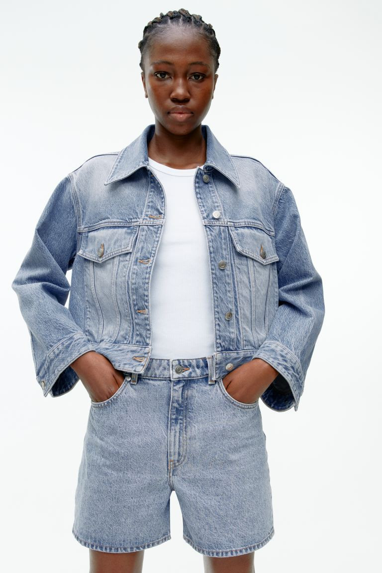 High Waist Non-Stretch Denim Shorts | H&M (UK, MY, IN, SG, PH, TW, HK)