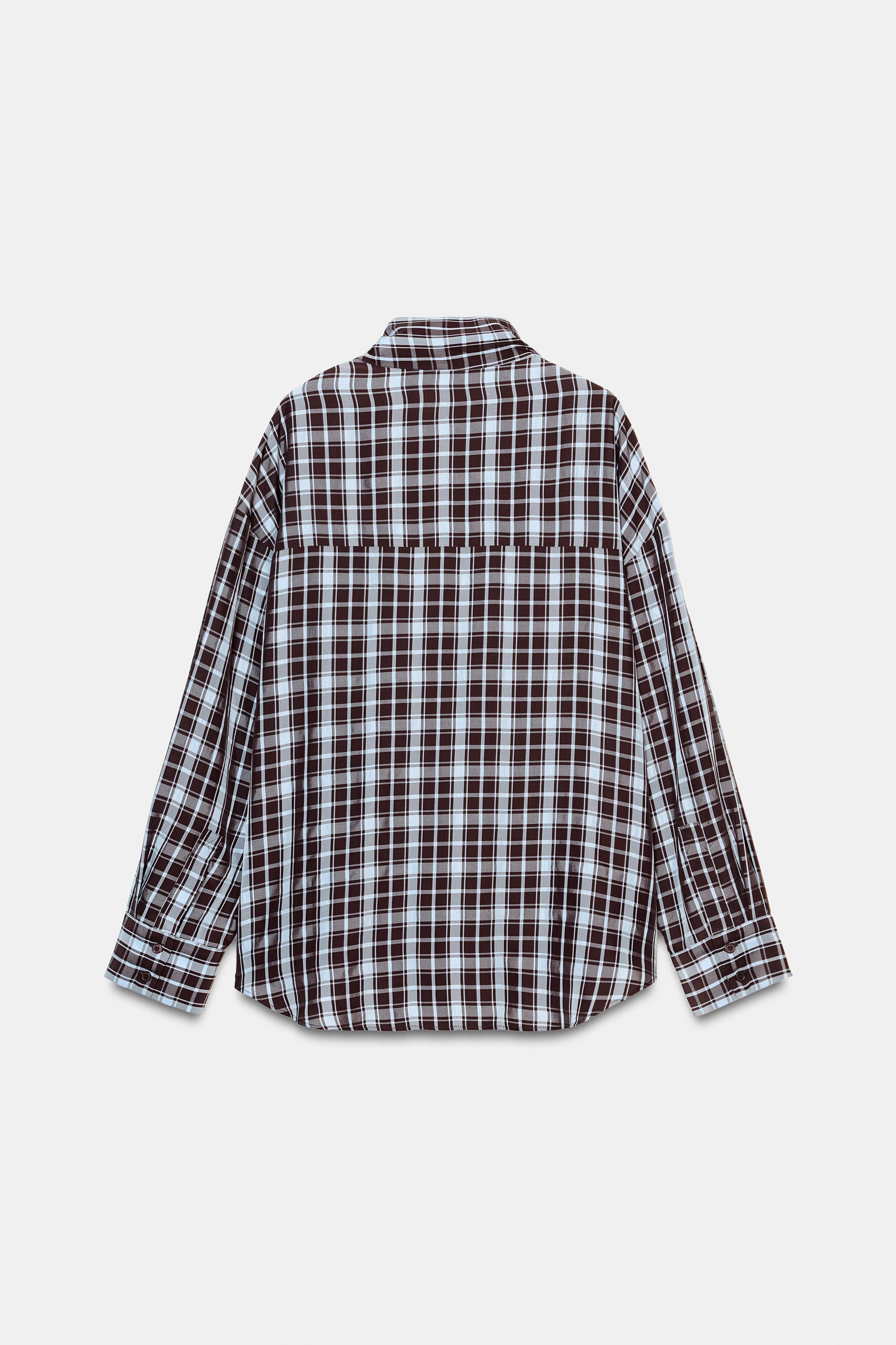 PLAID WRAP SHIRT | Zara US