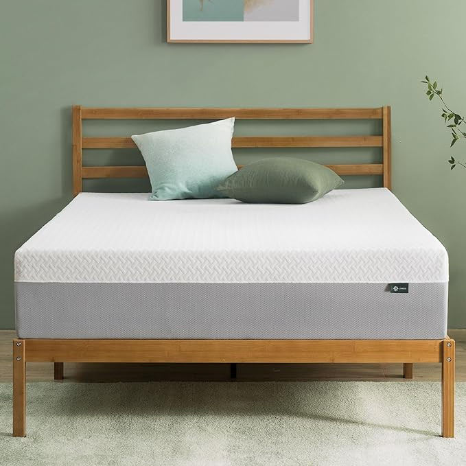 ZINUS 10 Inch Green Tea Essential Memory Foam Mattress [New Version], Queen, Fiberglass Free, Med... | Amazon (US)