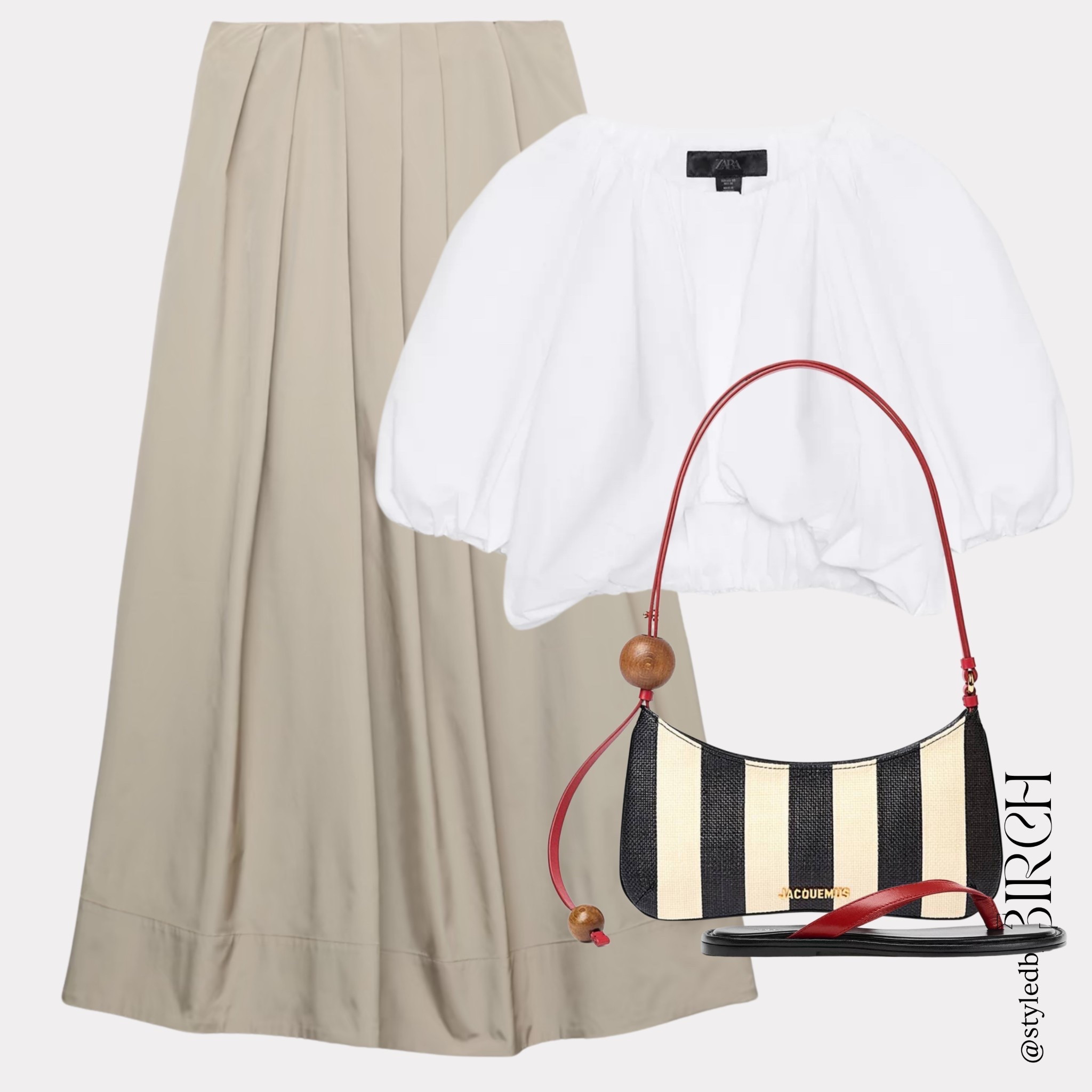 This is the spring outfit I have been waiting to put together 🤎

Jacquemus stripe bag adding just the right amount of personality.

#ootd #outfitinspo #springoutfit #neutralstyle #chicstyle

Tags 🏷️
Beige pleated midi skirt, white puff sleeve crop top, Jacquemus striped shoulder bag, red leather flat sandals

#LTKeurope #LTKsummer #LTKspring