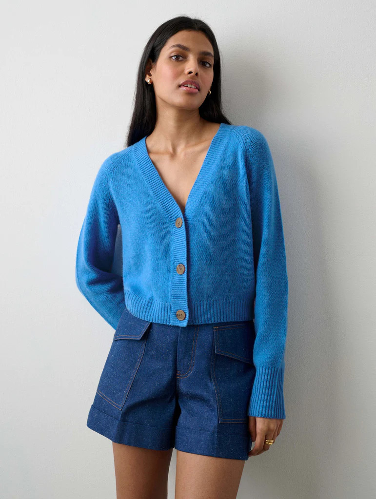 Cashmere Button Cardigan | White and Warren