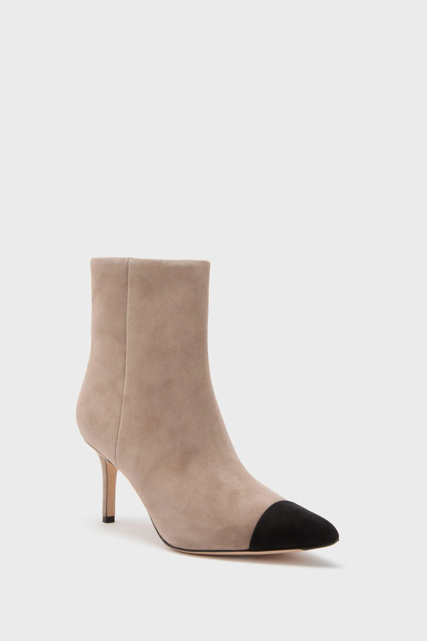 Taupe and Black Lisa Cap Toe Boots | Tuckernuck (US)