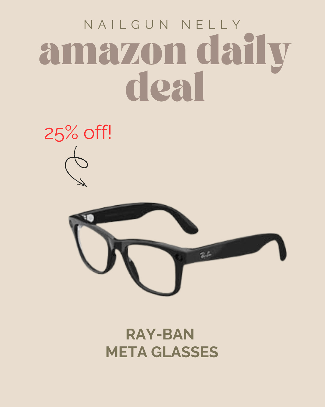 Amazon Daily Deal! - Ray-Ban Meta Glasses 

 #LTKGiftGuide #LTKSaleAlert #LTKWorkwear