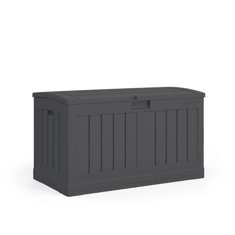 Suncast 50 Gallons Gallon Water Resistant Resin Lockable Deck Box in Peppercorn | Wayfair North America
