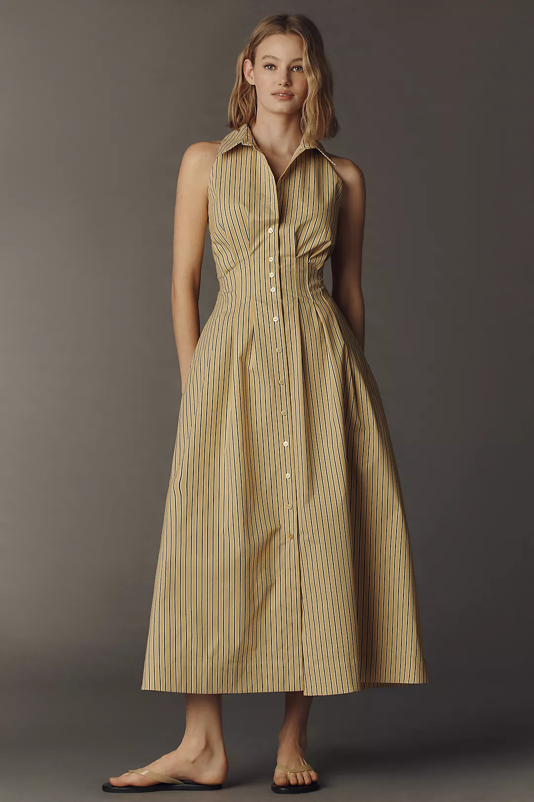 Tobie Sleeveless Shirtdress by Exquise | Anthropologie (US)