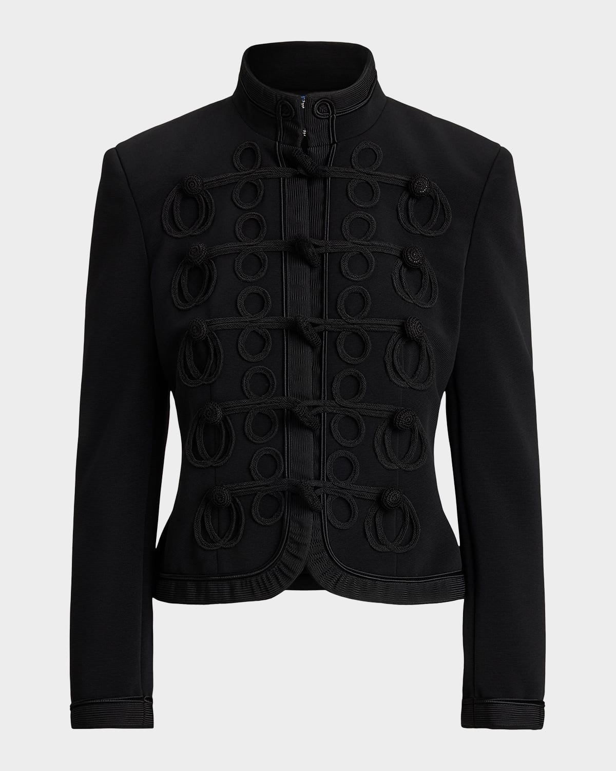 Soutache-Trim Band Jacket | Neiman Marcus
