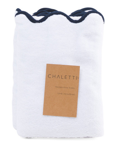 2pk Turkish Cotton Scalloped Edge Bath Towels | TJ Maxx