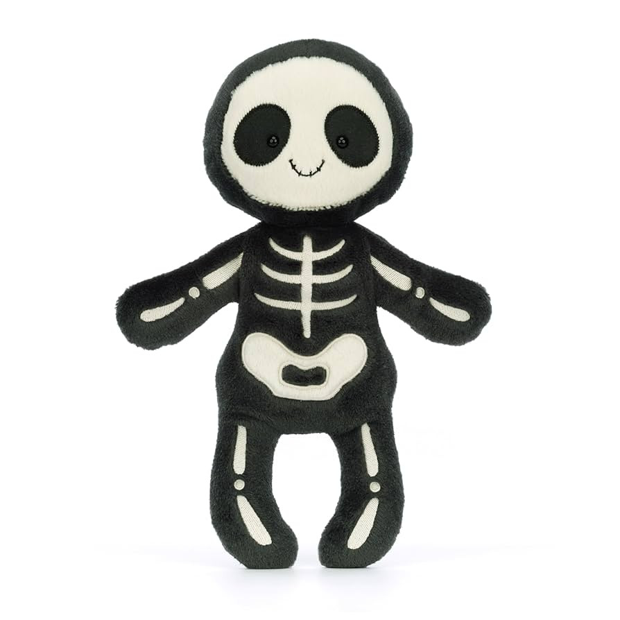 Jellycat Skeleton Bob Stuffed Toy, 13 inches - Spooky Halloween Plush - Classic Children's Gift | Amazon (US)