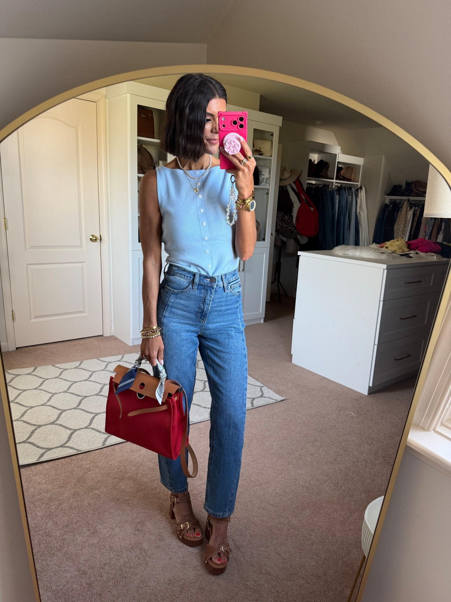 Today’s fit- size xs in Walmart tank
Walmart jeans tts
Shoes tts 
Hermes Herbag from @Fashionphile 

#LTKgrwm #LTKSeasonal #LTKSaleAlert