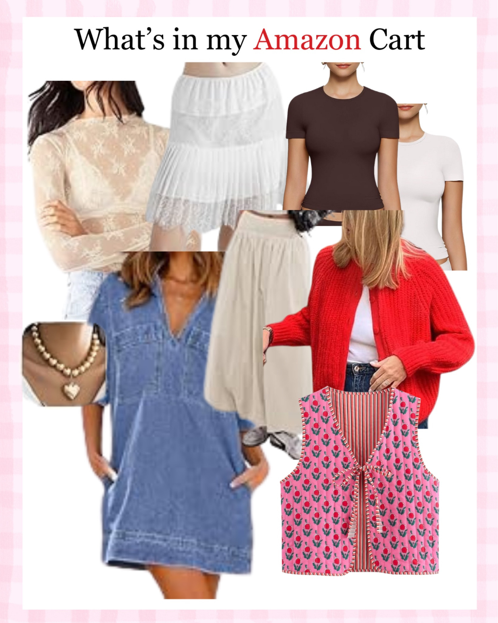 Everything that's in my Amazon cart! Amazon dupes. Free people dupes. Anthropology dupes. Skims dupes.

#LTKU #LTKStyleTip #LTKFindsUnder50