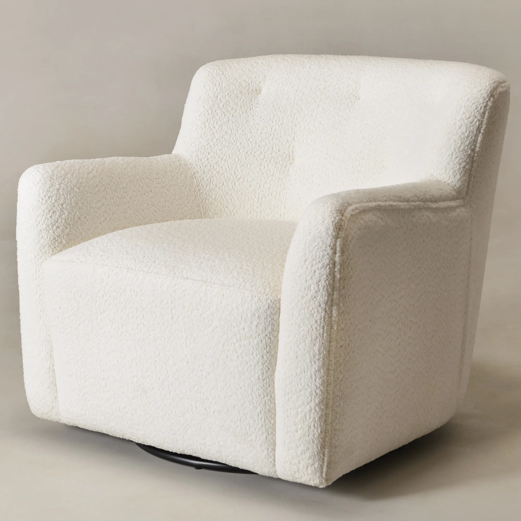 Fae Chenille Upholstered Swivel Armchair | Wayfair North America