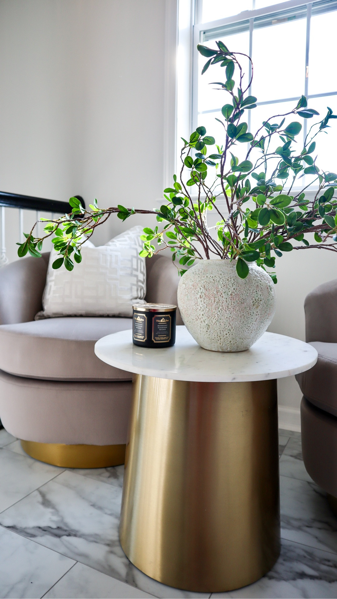 This Set of 2 Swivel barrel chairs is perfect to add some accent to your space. I love having dimensions in my decor and accenting with 2 chairs brings that to live. 💕 Tap below to shop! Follow me @omabelle for more Fashion, Home & everything inbetween. Glad to have you here!!! 💕😊🙏

Home | Home decor |Entryway decor | Entryway table | console table | Buffet table | Accent table
Pottery barn | Amazon home
Restoration hardware look for less |Luxe for less | Entryway ideas | Foyer table | Foyer decor | Sofa table | Black sofa table | Black console | Black accent table
| Black wooden table |Living room decor | Rugs | Area rug | Neutral rug | Living room family room rug | Sofa sectional | Washable cleanable sofa | Family friendly sofa furniture | Stain resistant fabric sofa | Cloud sofa | Family kid toddler | pet friendly sofa | Coffee table | Livingroom | Home decor | bedding | bedroom | fall decor |  fall porch | dresser | rug | kitchen | dispenser | cutlery set | knives #LTKItBag 

#LTKHome #LTKSeasonal #LTKvlog