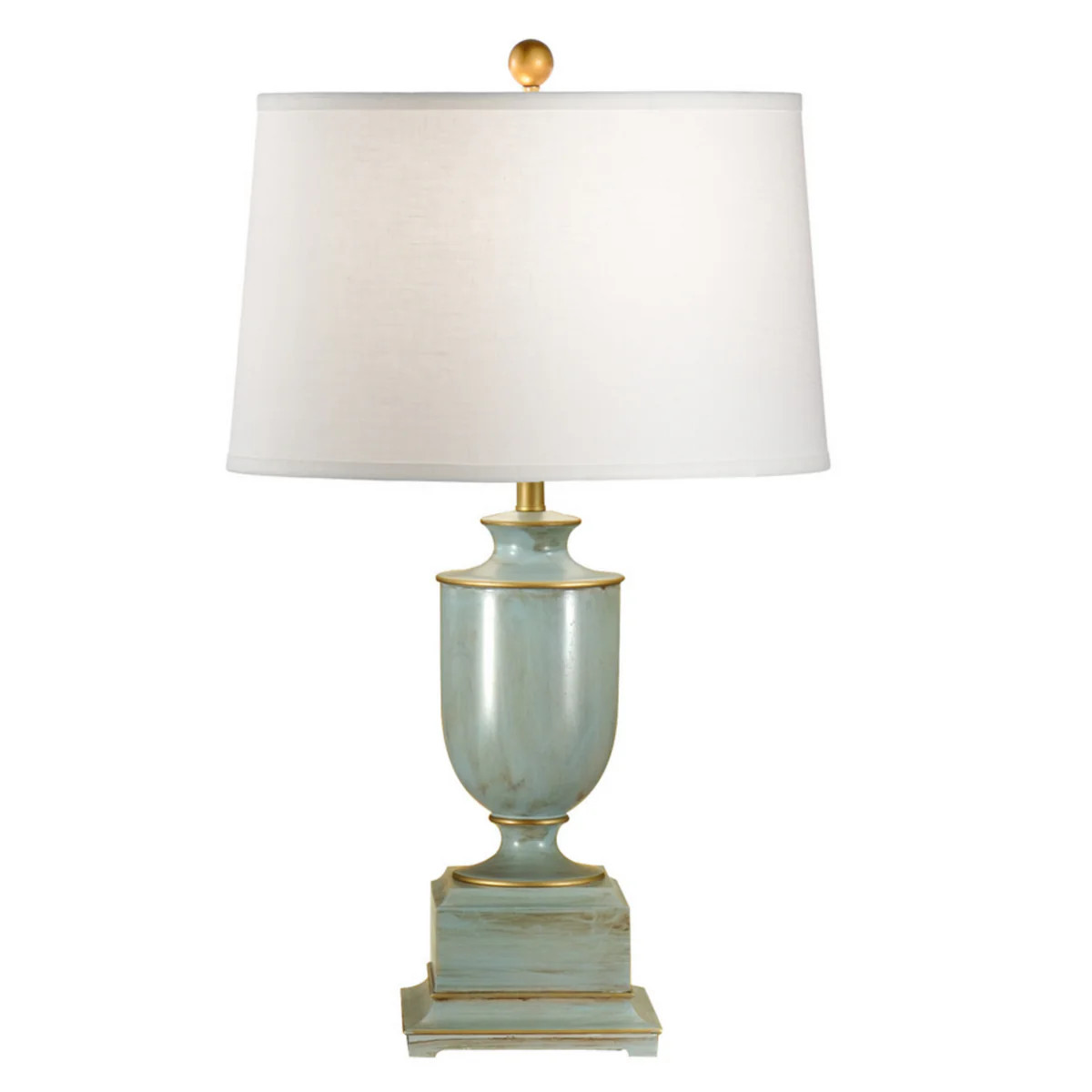 Blue Old Washed Urn Lamp | The Well Appointed House, LLC