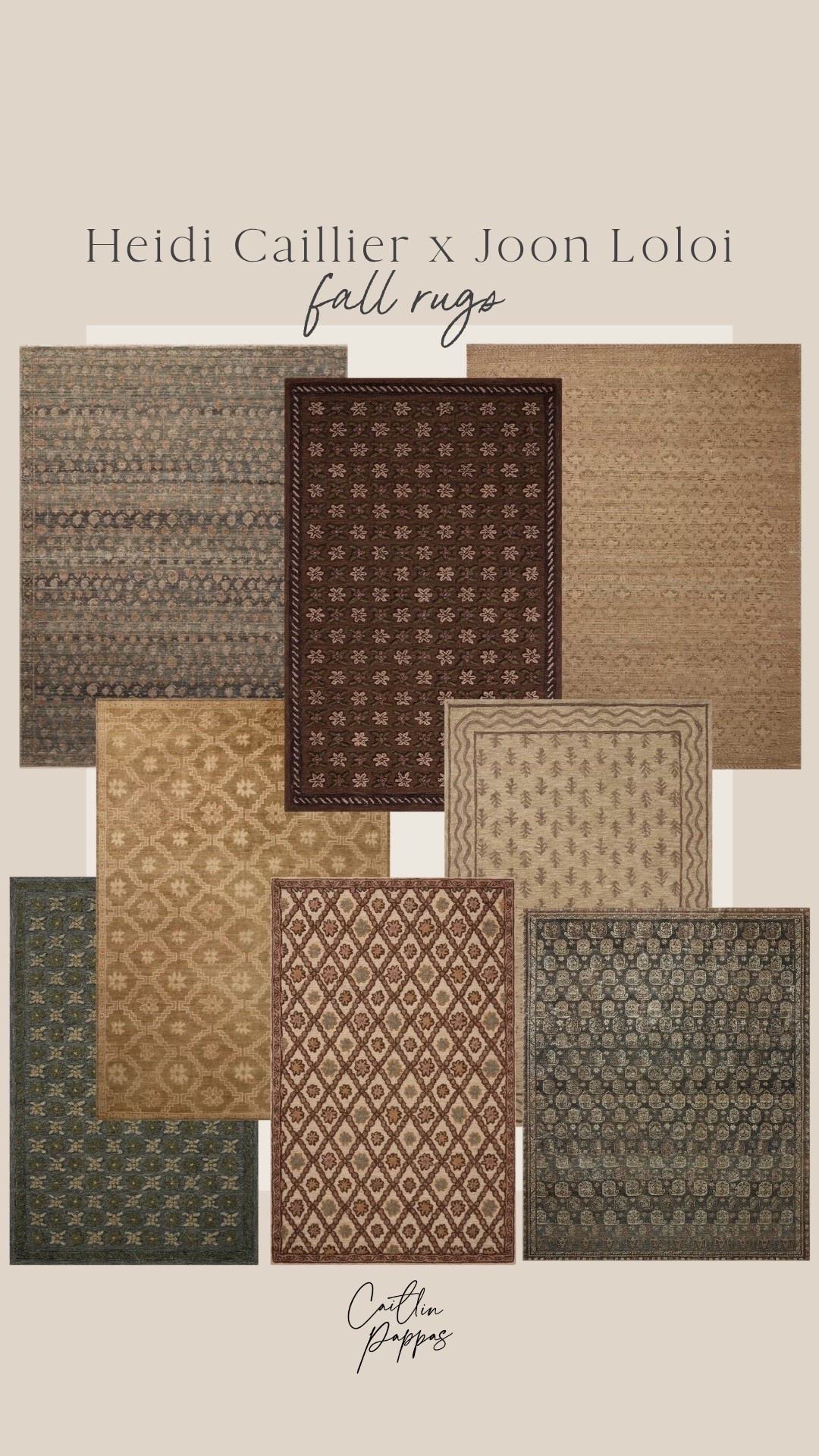 Heidi Caillier x Joon Loloi new rug collection is just stunning! Such pretty, moody patterns for a living room or bedroom space. I’m eyeing all of them! 🤎

#LTKHome