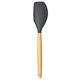 IOQSOF Silicone Spatula Heat Resistant Non-Stick Flexible Rubber with Wooden Handles Kitchen Essenti | Amazon (US)