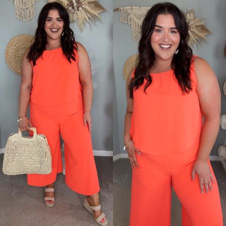Neon orange matching two piece set 🧡⚡️ Great casual outfit for Resortwear or travel ✈️  Size XXL

#LTKStyleTip #LTKMidsize #LTKTravel