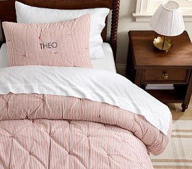 Chris Loves Julia Yarn-Dyed Stripe Quilt & Shams | Pottery Barn Kids