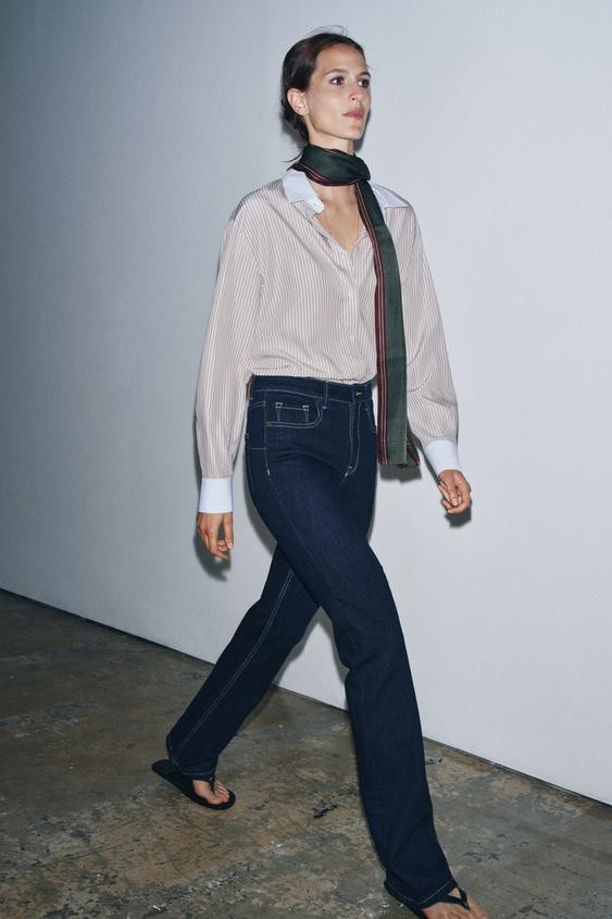 PRINTED SATIN SCARF | Zara US